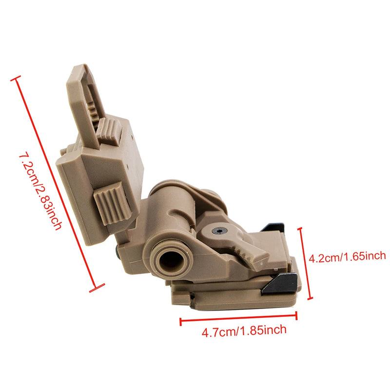 Cargue la imagen en el visor de la galería, L4G24 Black Plastic Helmet NVG Mount for PVS15 PVS18 GPNVG18 Night Vision