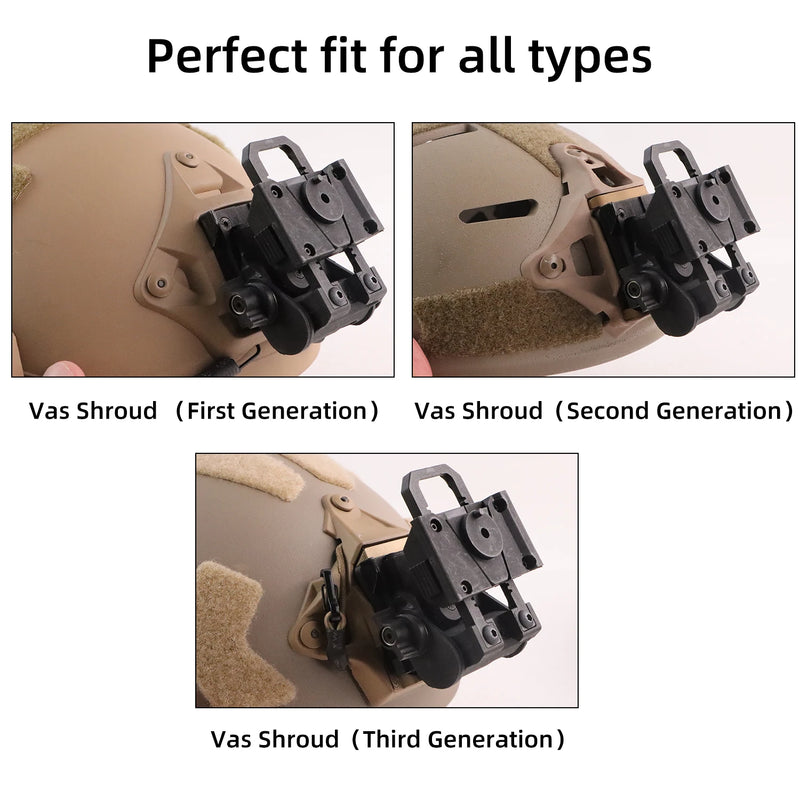 Load image into Gallery viewer, L4G24 L4G19 FAST adapter head mounted NVG holder helmet accessories Nv8000 PVS14 PVS15 PVS31 PVS18 night vision mount bracket