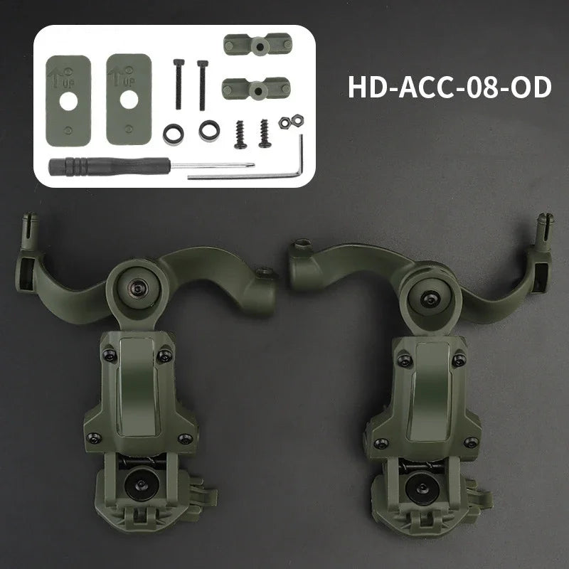 Load image into Gallery viewer, Multi-angle Rotation Helmet Rail Adapter ARC Headset Nylon Rail Bracket for OPS Core Fast Mich Team Wendy Tactical Helmet