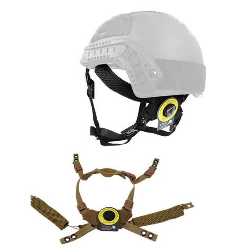 Cargue la imagen en el visor de la galería, Tactical Helmet Dial Suspension System Chin Strap for Fast MICH Wendy Airframe Helmet