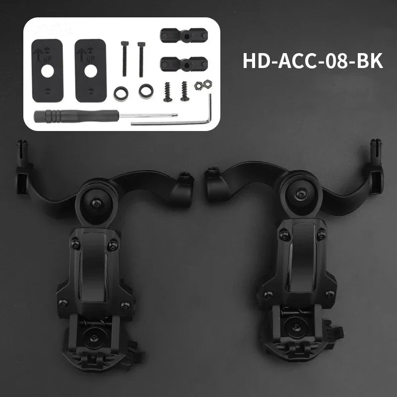 Load image into Gallery viewer, Multi-angle Rotation Helmet Rail Adapter ARC Headset Nylon Rail Bracket for OPS Core Fast Mich Team Wendy Tactical Helmet