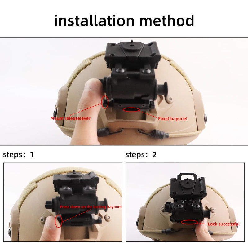 Load image into Gallery viewer, L4G24 L4G19 FAST adapter head mounted NVG holder helmet accessories Nv8000 PVS14 PVS15 PVS31 PVS18 night vision mount bracket