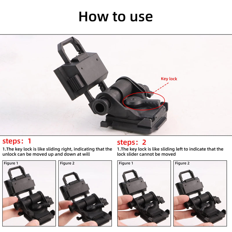 Load image into Gallery viewer, L4G24 L4G19 FAST adapter head mounted NVG holder helmet accessories Nv8000 PVS14 PVS15 PVS31 PVS18 night vision mount bracket