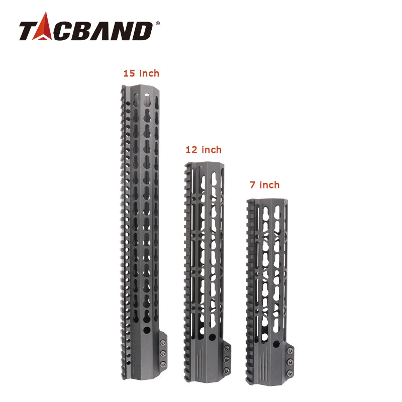 Load image into Gallery viewer, Tacband 7 Inch Heavy Duty Black Keyomod Handguard