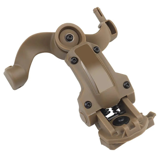 Tactical Headset Bracket Kit Multi-Angle Rotation Helmet Rail Adapter Headphone Mount