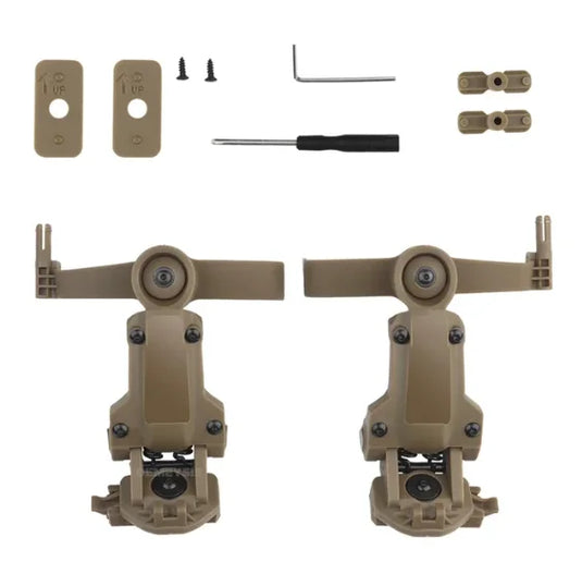 Tactical Headset Bracket for OPS Core Team Wendy Helmet Rail Adapter Hunting Headphone Brackets Mount Kit