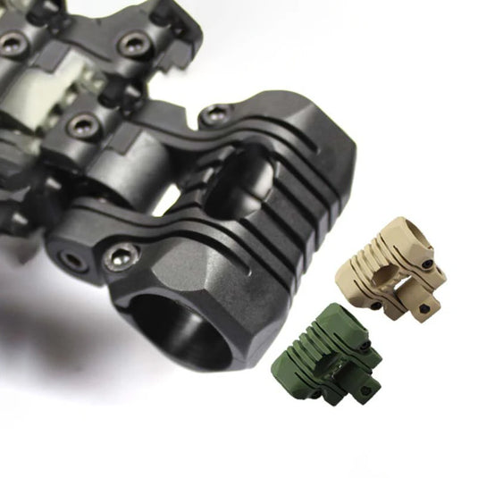 25.4mm 180 degree Angle Adjust Tactical Flashlight Helmet Holder Torch Clip Mount 21mm Rail