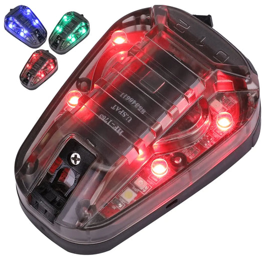 Tactical Helmet Light Survival Signal Light IR and Visible LED Helmet Strobe for Outdoor Sports