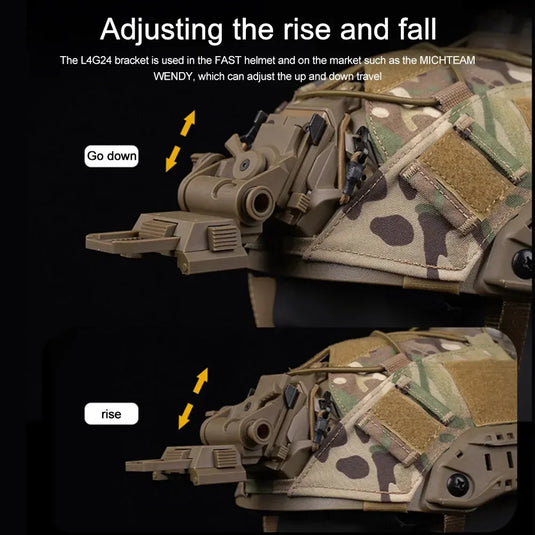 L4G24 ניילון NVG מחזיק תושבת עבור PVS15 PVS18 GPNVG18 חלקי קסדת משקפי ראיית לילה 