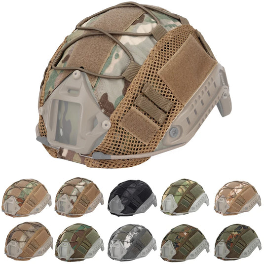 Tactical Helmet Cover Head Circumference 52-60cm Helmet Wargame Gear CS FAST Helmet Cover 10 Colors