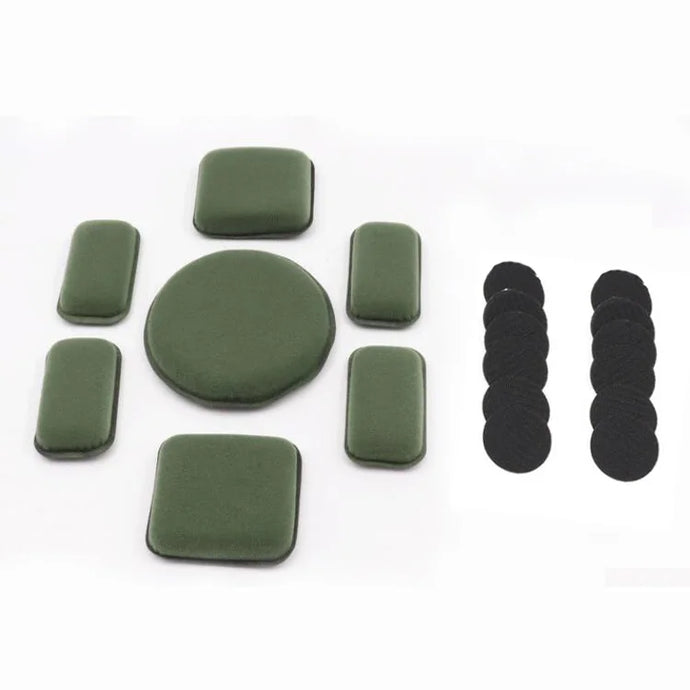 Universal 7Pcs Per Set Tactical Helmet Inner Padding Eva Memory Foam Helmet Pad For Fast Mich Tactical Helmet Replacement Kits