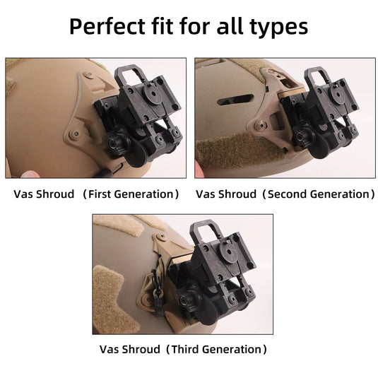 L4G24 L4G19 FAST adapter head mounted NVG holder helmet accessories Nv8000 PVS14 PVS15 PVS31 PVS18 night vision mount bracket