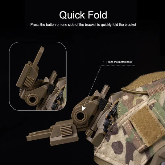 L4G24 ניילון NVG מחזיק תושבת עבור PVS15 PVS18 GPNVG18 חלקי קסדת משקפי ראיית לילה 
