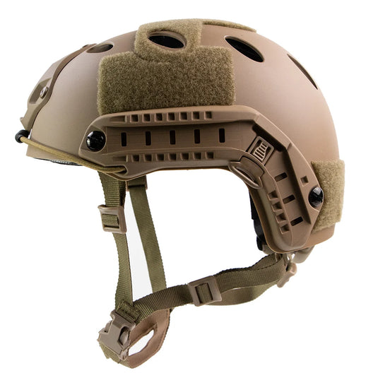 FAST PJ tactical training helmet high-cut version with adjustment knob side rails 12-in-1 suitable for hunting