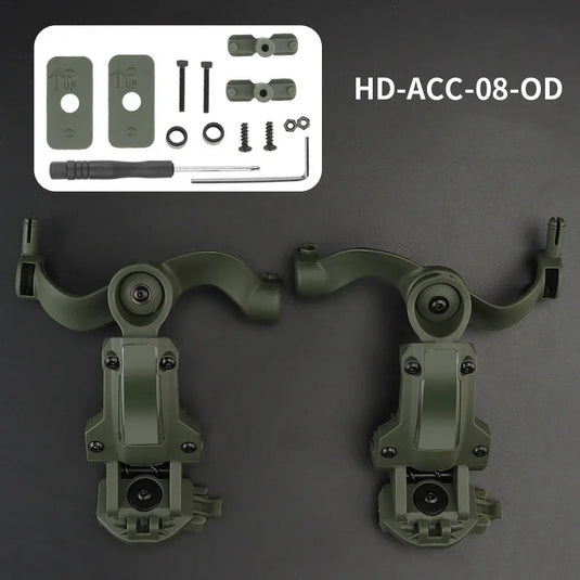 Multi-angle Rotation Helmet Rail Adapter ARC Headset Nylon Rail Bracket for OPS Core Fast Mich Team Wendy Tactical Helmet