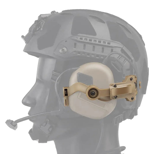 Tactical Headset Bracket Kit Multi-Angle Rotation Helmet Rail Adapter Headphone Mount