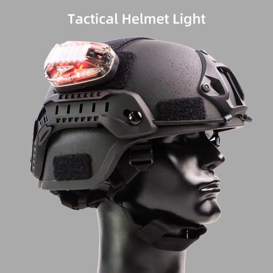 Tactical Helmet Light Survival Signal Light IR and Visible LED Helmet Strobe for Outdoor Sports