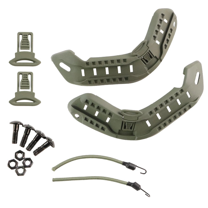 Nylon ACH ARC Helmet Side Rails Tactical Helmet Rail Kit For Mich Tactical Helmet