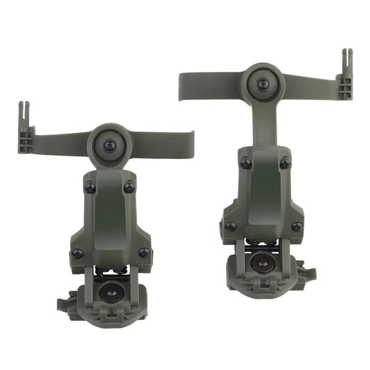 Tactical Headset Bracket Kit Multi-Angle Rotation Helmet Rail Adapter Headphone Mount
