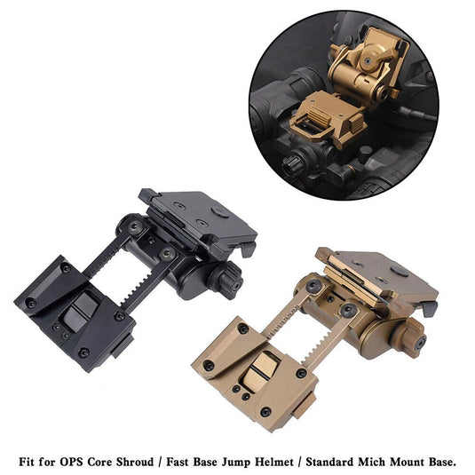 L4G24 NVG Mount Tactical Helmet Attachment Metal CNC Night Vision Connection Bracket for PVS 15 18 31 GPNVG18
