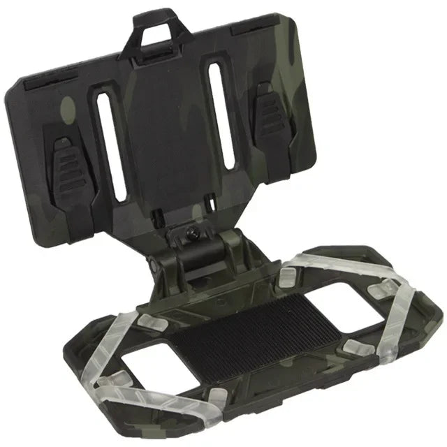 Tactical MOLLE Folded Phone Holder Universal Chest Phone Case Phone Board Holder Hanging Bracket