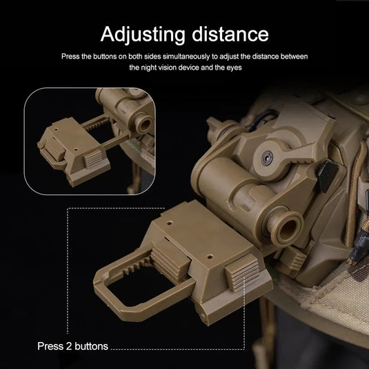 L4G24 ניילון NVG מחזיק תושבת עבור PVS15 PVS18 GPNVG18 חלקי קסדת משקפי ראיית לילה 