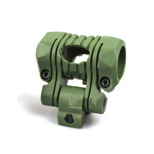 25.4mm 180 degree Angle Adjust Tactical Flashlight Helmet Holder Torch Clip Mount 21mm Rail