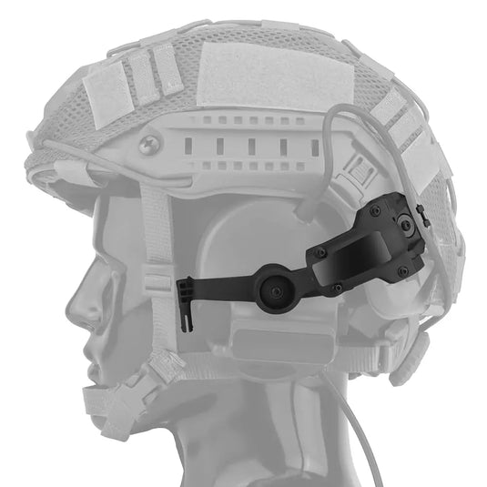 Tactical Headset Bracket Kit Multi-Angle Rotation Helmet Rail Adapter Headphone Mount