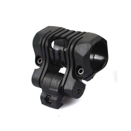 25.4mm 180 degree Angle Adjust Tactical Flashlight Helmet Holder Torch Clip Mount 21mm Rail