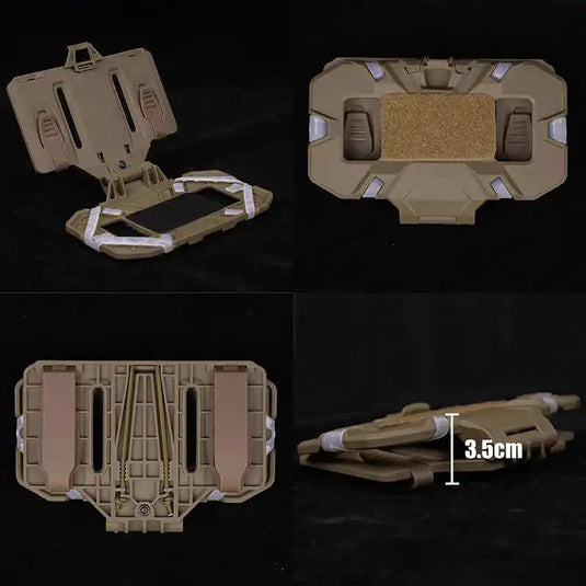 Tactical MOLLE Folded Phone Holder Universal Chest Phone Case Phone Board Holder Hanging Bracket