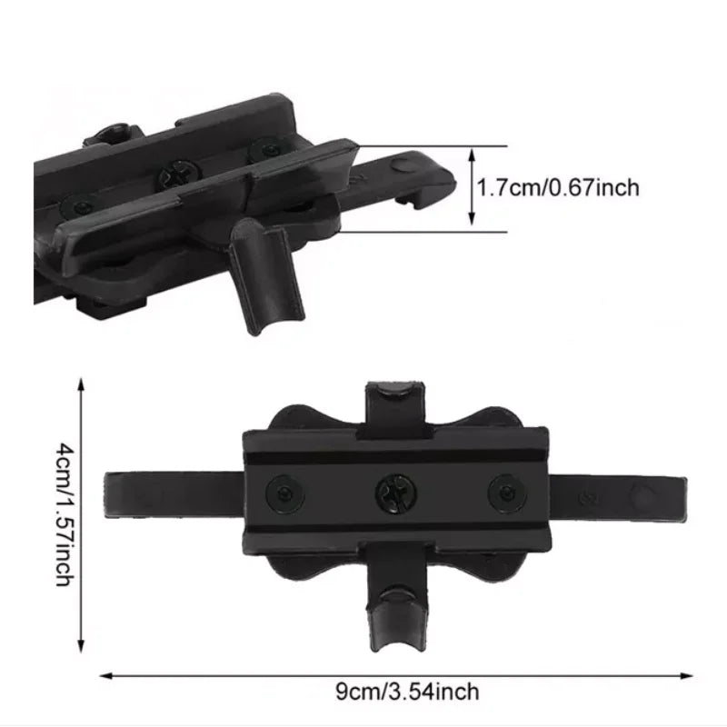 Cargue la imagen en el visor de la galería, Fast MICH Tactical Helmets Cameras Quick Release Contour Rail Adapter Mount
