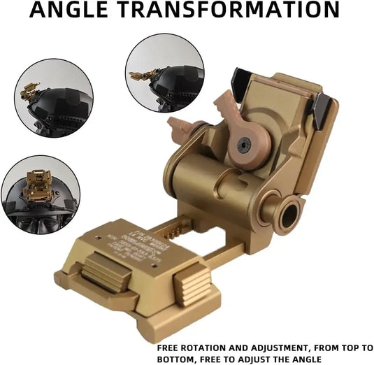 Tactical Metal L4G24 NVG Mount CNC Helmet Mount for PVS 15 18 31 GPNVG18