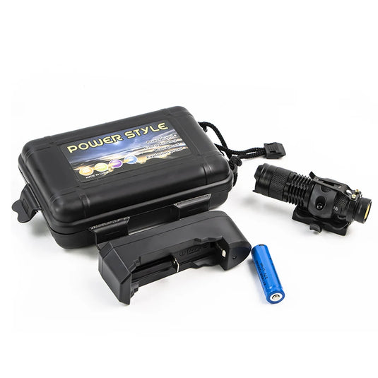 BOOIU Tactical Flashlight Helmet Mounted LED Light Compatible with Fast IBH MICH2000 Helmet