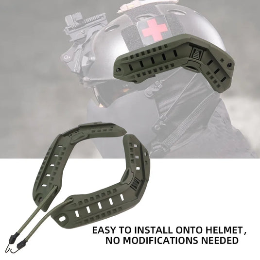 Tactical Helmet Mount Rail Outdoor Fast Mich Helmet Rotatable ARC Nylon Guide Rail