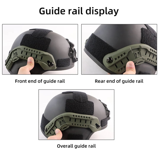 Nylon ACH ARC Helmet Side Rails Tactical Helmet Rail Kit For Mich Tactical Helmet