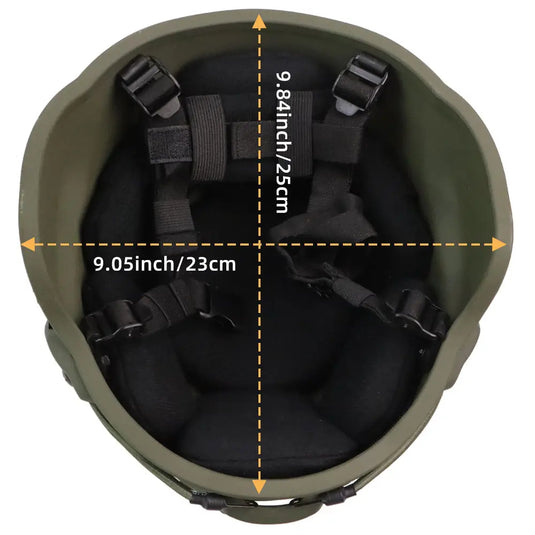 Outdoor Training Protective Mich Fiberglass Helmet Upgrade FRP Tactical Helmets Green